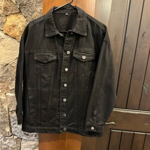 Womens Black Denim Jacket